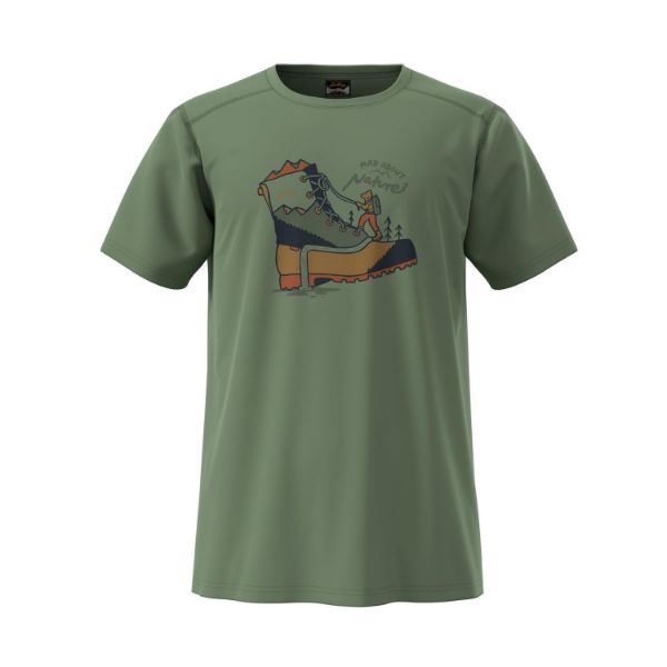 Lundhags Fulu Merino Climbing T-Shirt M Brick